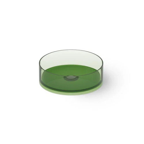 Раковина керамическая Dea Design Washbasins DD9061 420 R3 40х40 накладная цвет зеленый без отверстий под смеситель
