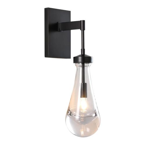 Бра Delight Collection Raindrop (Раиндроп) MT9093-1W black brushed gold
