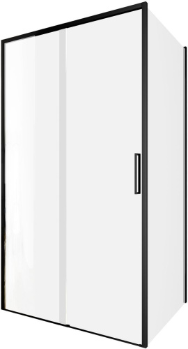 Душевой уголок Aquanet Pleasure Evo AE65-110x90-BT 110х90 стекло прозрачное профиль черный без поддона