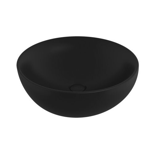Раковина из сантехнического фарфора Ambassador Queen 116T20201 45х45 накладная цвет черный матовый без отверстий под смеситель