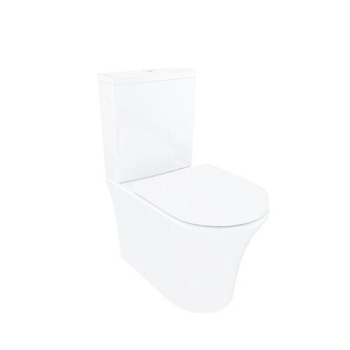 Унитаз-компакт напольный с бачком IDDIS Stone STNRDSEi24 белый с сиденьем микролифт  смыв воронка-водоворот