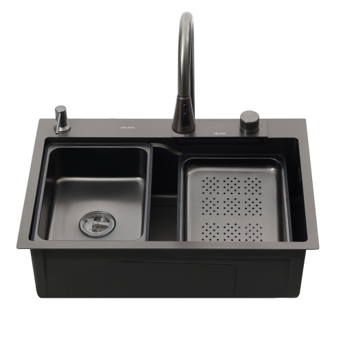 Кухонная мойка Melana ProfLine D6846B+6 графит 68x46 цвет графит