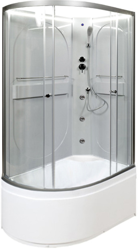 Душевая кабина AvaCan L620RNLED+GM 120х80 асимметричная