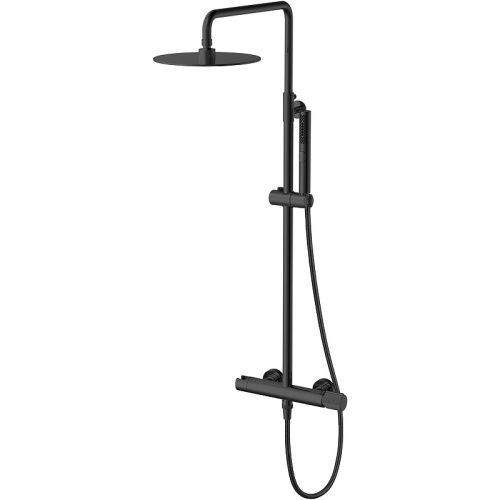 Душевая стойка Allen Brau Liberty 5.33007-31 настенная цвет черный