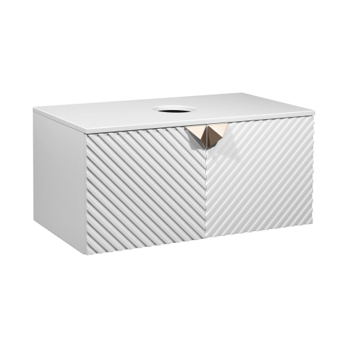 Тумба под раковину Runo Андорра 00-00002019 90х50 подвесная цвет белый