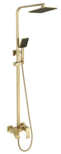 Душевая стойка Fmark FS8645C настенная цвет золото матовое