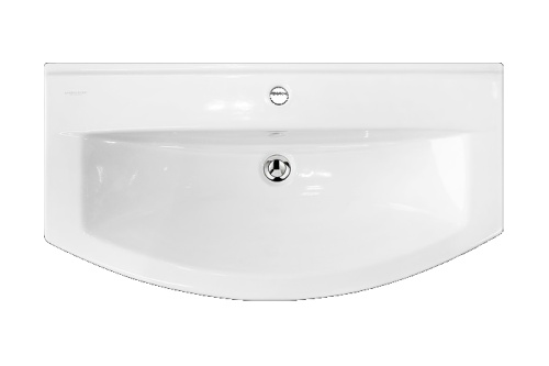 Раковина керамическая Sanita Luxe Best WB.FN/Best/85-C/WHT.G/S1 85х43 накладная цвет белый