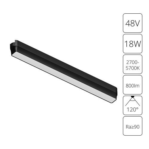 Трековый магнитный светильник Arte Lamp Rapid (Рапид) A2968PL-1BK