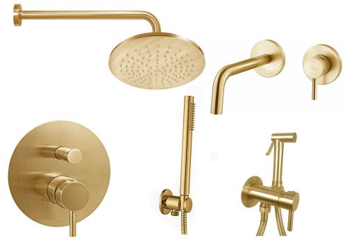 Душевая система Paffoni Light KITZLIG015HGSP006KING встраиваемая в стену