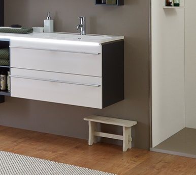 Тумба под раковину Marlin 3250star WMKAA8SR(286/286) 80х45х48 подвесная цвет белый шелковый глянец