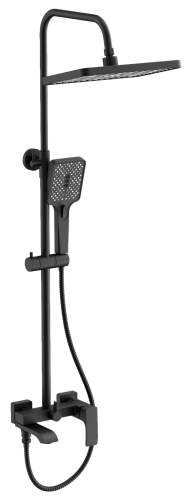 Душевая стойка BELZ B507 B24507-7 настенная цвет черный