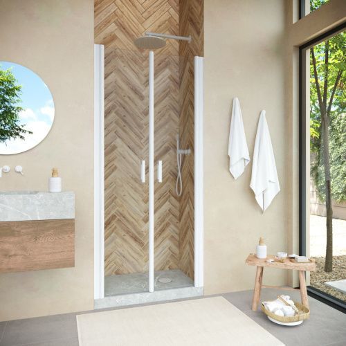 Душевая дверь Vegas-Glass E2P NOVO E2P NOVO h2000 120 01 crystalvision 120х200 стекло прозрачное профиль белый