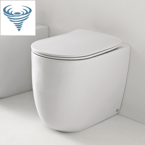 Чаша унитаза напольная Kerasan Nolita 531930 цвет белый матовый без сиденья безободковая смыв торнадо