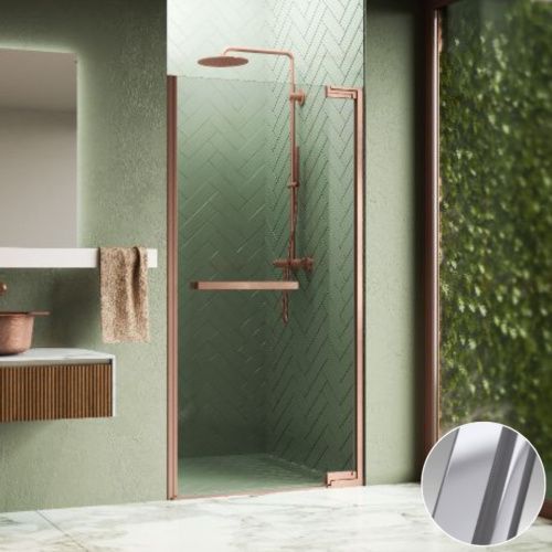 Душевая дверь Novellini N180 N1801B90-1B 90х200 стекло прозрачное профиль хром глянцевый