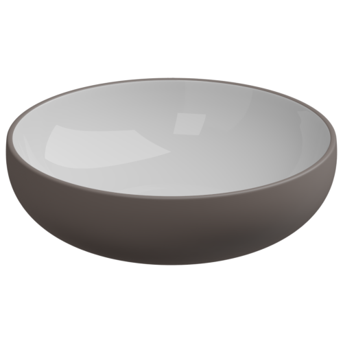 Раковина GSG Ceramic Design Easy 45см EALAVRO45BI000/029 накладная цвет белый/коричневый