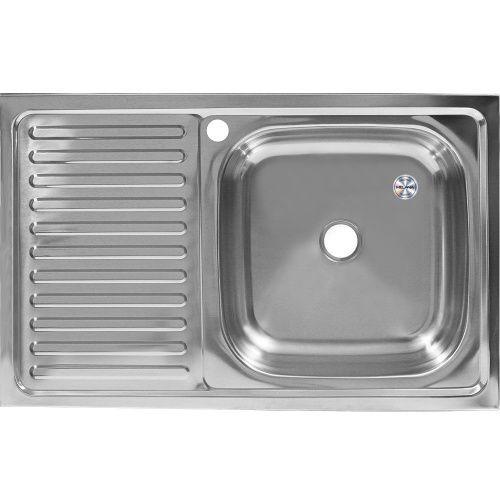 Кухонная мойка Melana 076 ta R (*20) 80x50 цвет хром