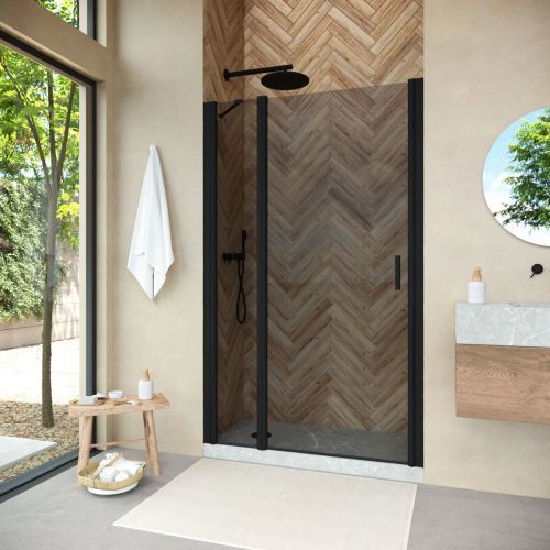 Душевая дверь Vegas-Glass EP-F-1 NOVO EP-F-1 NOVO 100 02М 07 L 100х190 стекло тонированное профиль черный