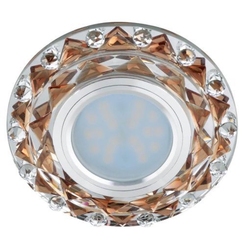 Светильник встраиваемый Fametto Luciole L130 (Луциоле Л130) DLS-L130 GU5.3 Chrome/Brown