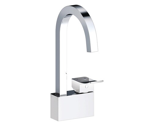 Смеситель для кухни WasserKRAFT Aller 1060 WHITE 1067W на мойку/столешницу белый/хром