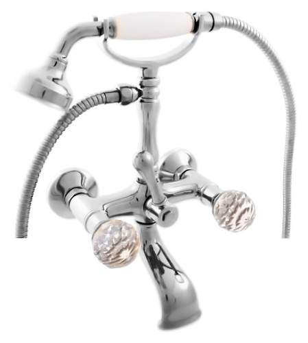 Смеситель для ванны и душа RavSlezak BRILLIANCE BRILLIANCE160.5 настенный хром