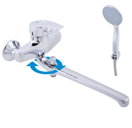 Смеситель для ванны и душа KONGO K057.5/1 настенный хром