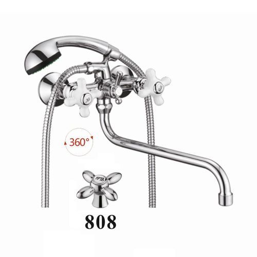 Смеситель для ванны D-Lin D145808 настенный хром