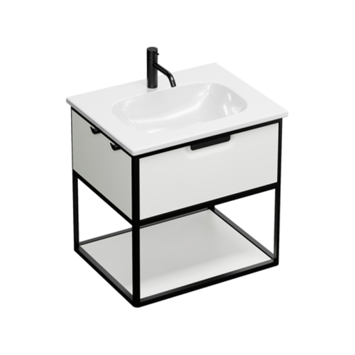 Тумба с раковиной Burgbad Vry SGUJ063F6019GO253C001*1 63х48х60