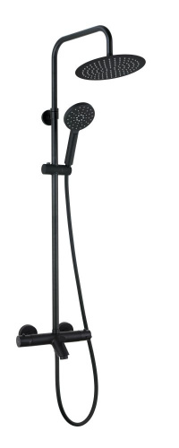 Душевая колонна AQG 20NITR25NIB05 настенная цвет черный матовый