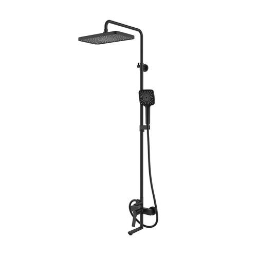 Душевая стойка IDDIS Parker PARBL3Fi06 настенная цвет черный матовый