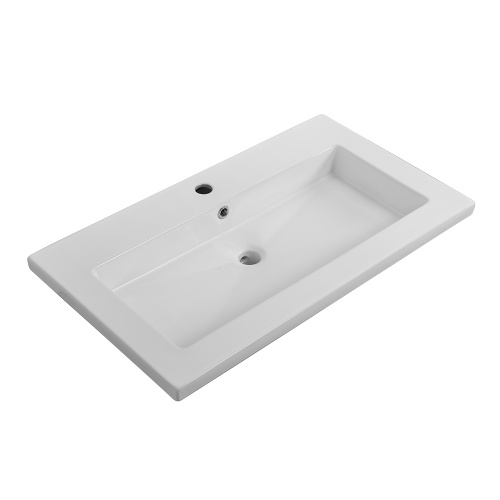 Раковина керамическая BelBagno BB-8070-80 80х50 накладная цвет белый 1 отверстие под смеситель