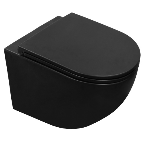 Унитаз Azario Grado AZ-0046-UQ1-MB подвесной