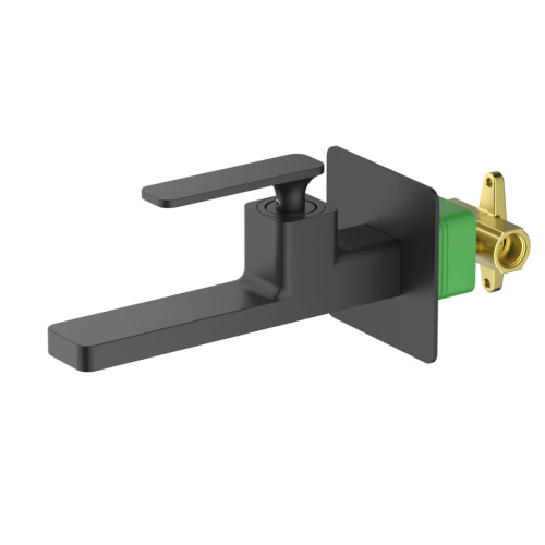 Смеситель для раковины Timo Torne 4372/03SM встраиваемый в стену черный матовый