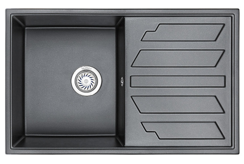 Кухонная мойка Granula 8002 ШВАРЦ 79х50 цвет черный