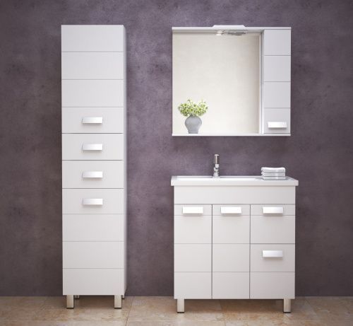 Шкаф-пенал Corozo Денвер SP-00000536 40х29х187 цвет белый