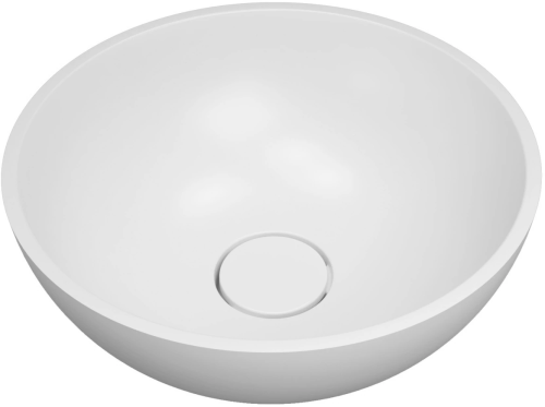 Раковина из мраморного композита Florentina Алтея 350R 35 см 10.290.00350.001 накладная цвет белый