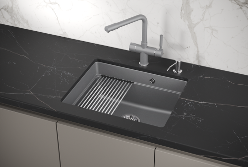 Кухонная мойка Granula Kitchen Space 5501U, АЛЮМИНИУМ 55x45 цвет алюминиум