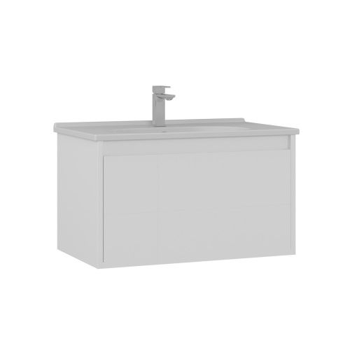 Тумба с раковиной Orka Likya 5002492 80х50х46 цвет белый матовый