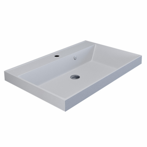 Раковина Uperwood Classic Quartz 70 см 291030003 полувстраиваемая цвет белый