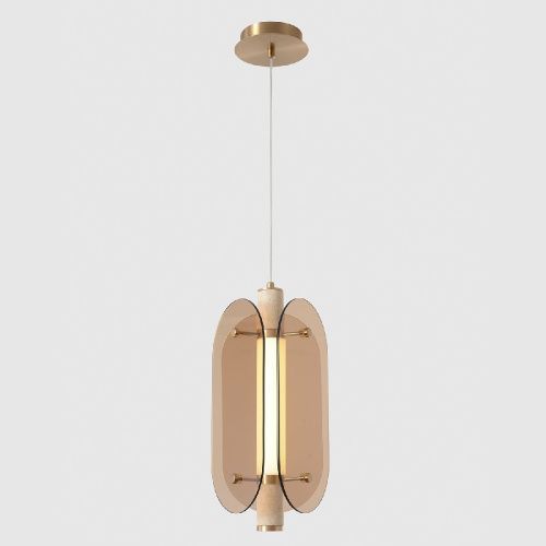Светильник подвесной Crystal Lux Amarillo (Амарилло) AMARILLO SP18W LED BRASS