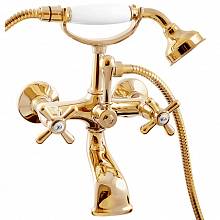 Смеситель для ванны и душа MORAVA RETRO MK159.5/2Z настенный золото