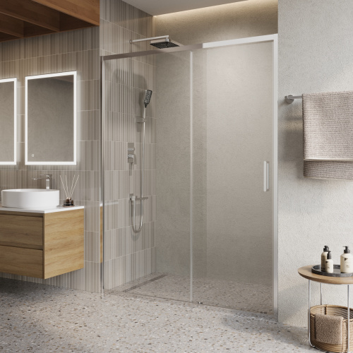Душевая дверь BelBagno LUCE LUCE-BF-1-150-C-Cr 150х195 стекло прозрачное профиль хром