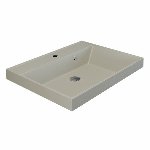 Раковина кварцевая Uperwood Classic Quartz 291030014 60х45 полувстраиваемая цвет бежевый