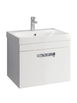 Тумба под раковину Velvex ESTEA tpEST.60.1Y.233 59х45х45 подвесная цвет белый