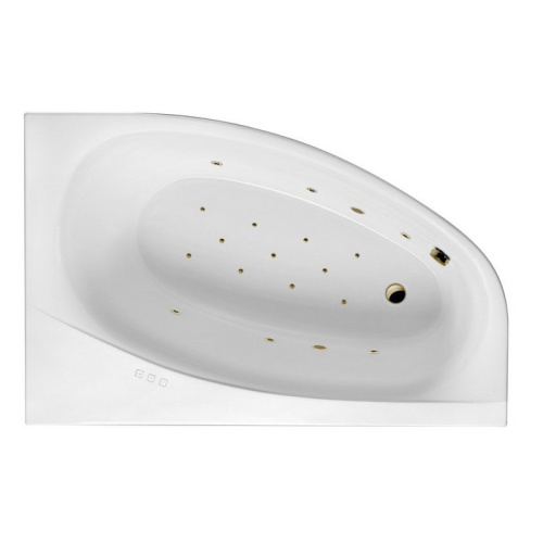 Ванна акриловая гидромассажная Excellent KAMELEON WAEX.KMP17.RELAX.BR 170х110 пристенная асимметричная с каркасом