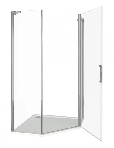 Душевой уголок Good Door FANTASY ФА00030 100х100 стекло прозрачное профиль хром без поддона