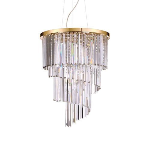 Люстра подвесная Ideal lux Carlton (Царлтон) Carlton SP12 Oro