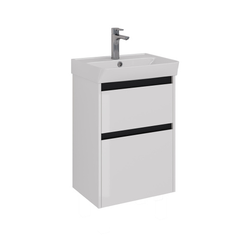 Тумба под раковину LeMark Combi LM03C50T-black 47,6х34,5х65 подвесная/напольная