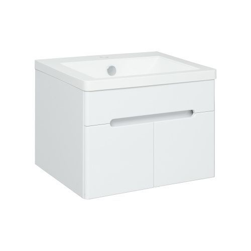 Тумба под раковину RUNO Парма 00-00001037 58х45х42 подвесная цвет белый