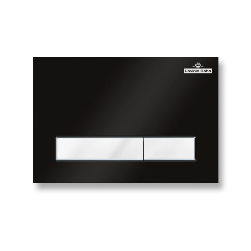 Клавиша смыва механическая Lavinia Boho RelFix 38050601 цвет черный матовый/белый