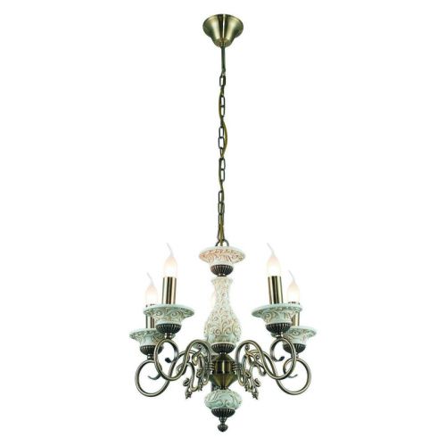 Люстра подвесная Toplight Sylvia Bronze (Сылвиа Бронзе) TL7280D-05AB